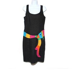 Vintage Parrotfish waist sleeveless jumper dress Deborah Laws Size 12